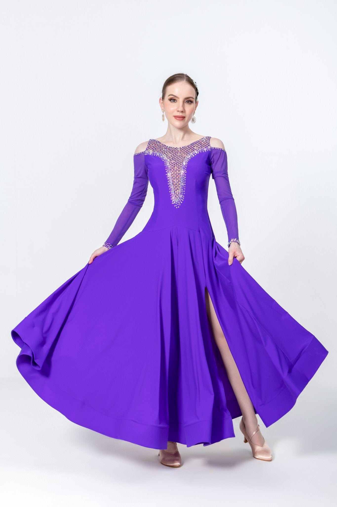 Crystallized Net Smooth Dress Standard/Smooth 