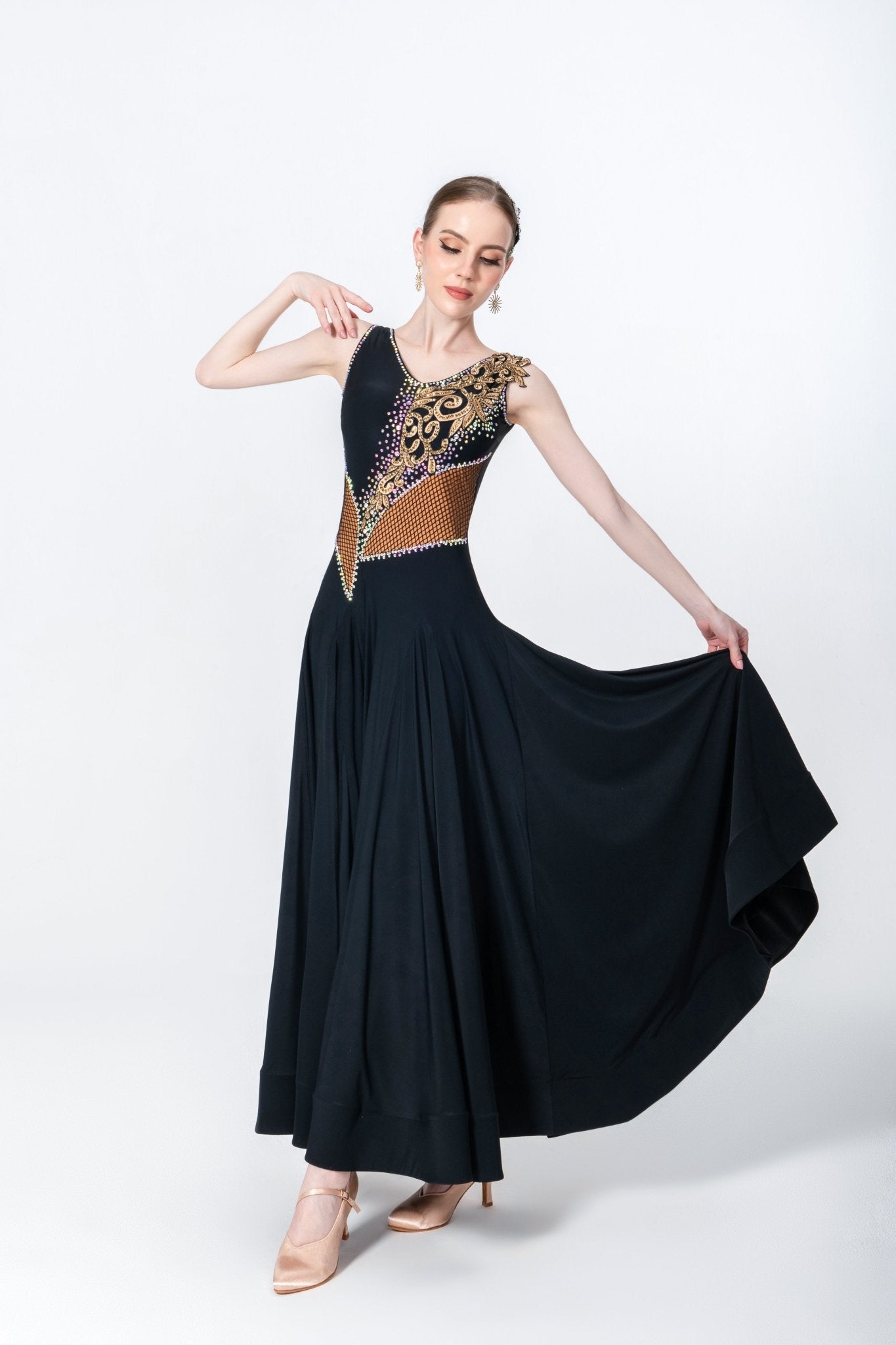 Crystallized Net Smooth Dress Standard/Smooth 