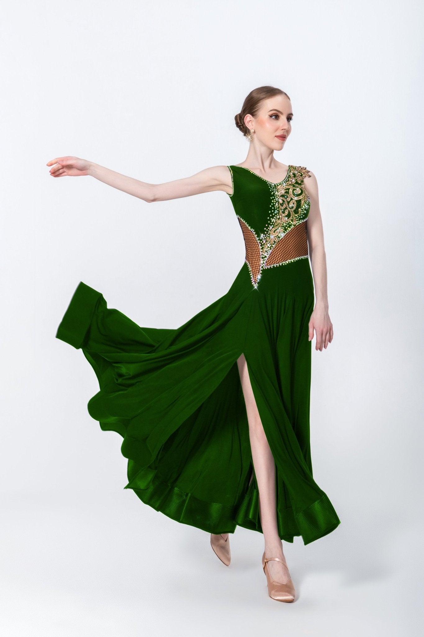 Crystallized Net Smooth Dress Standard/Smooth 