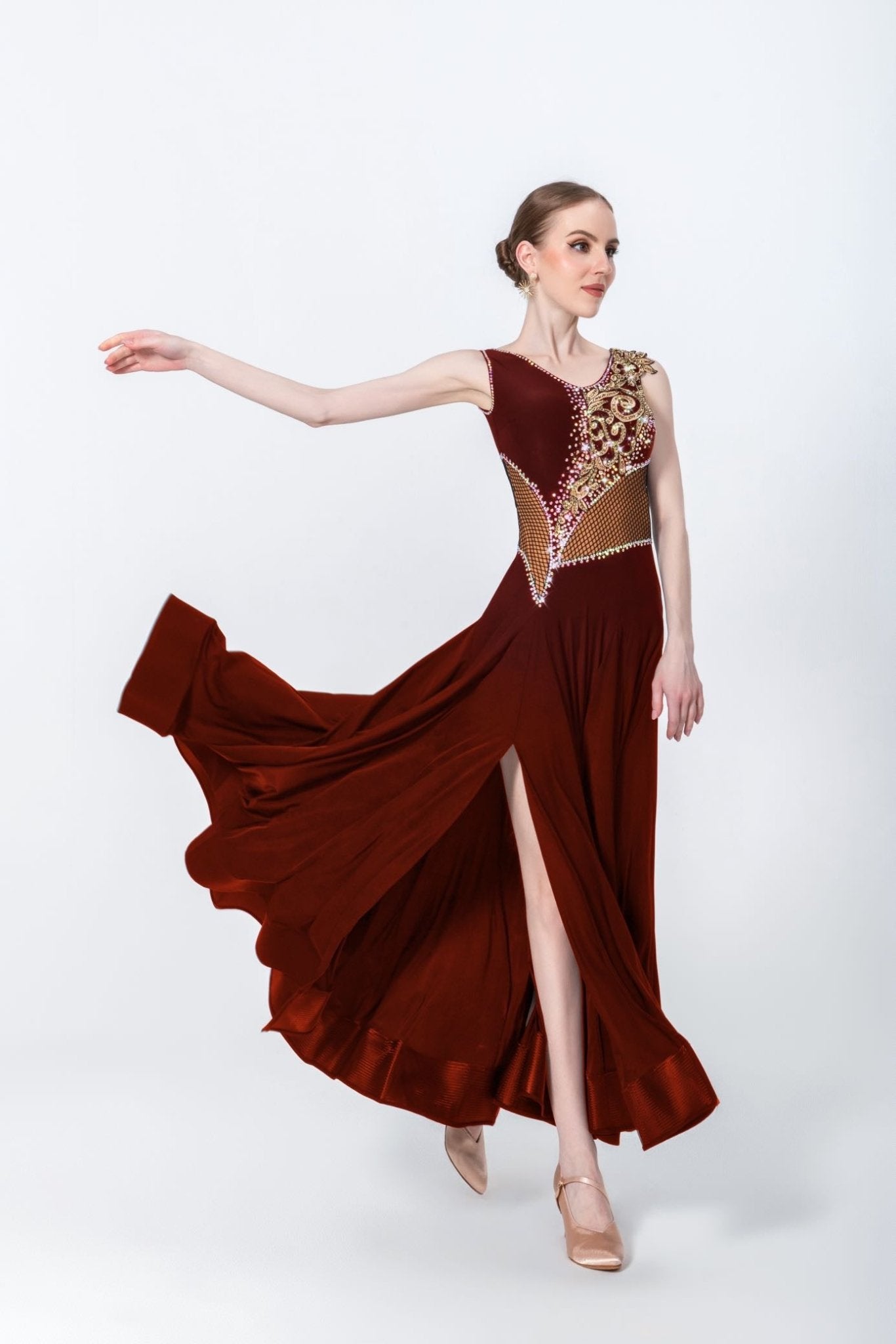 Crystallized Net Smooth Dress Standard/Smooth 