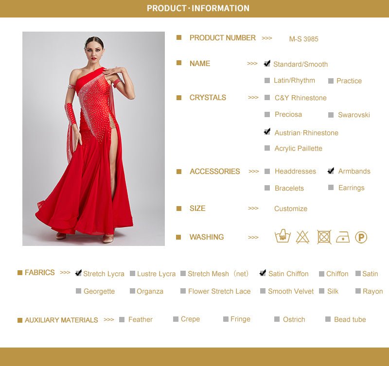 Glittering One Shoulder Smooth Dress Standard/Smooth 