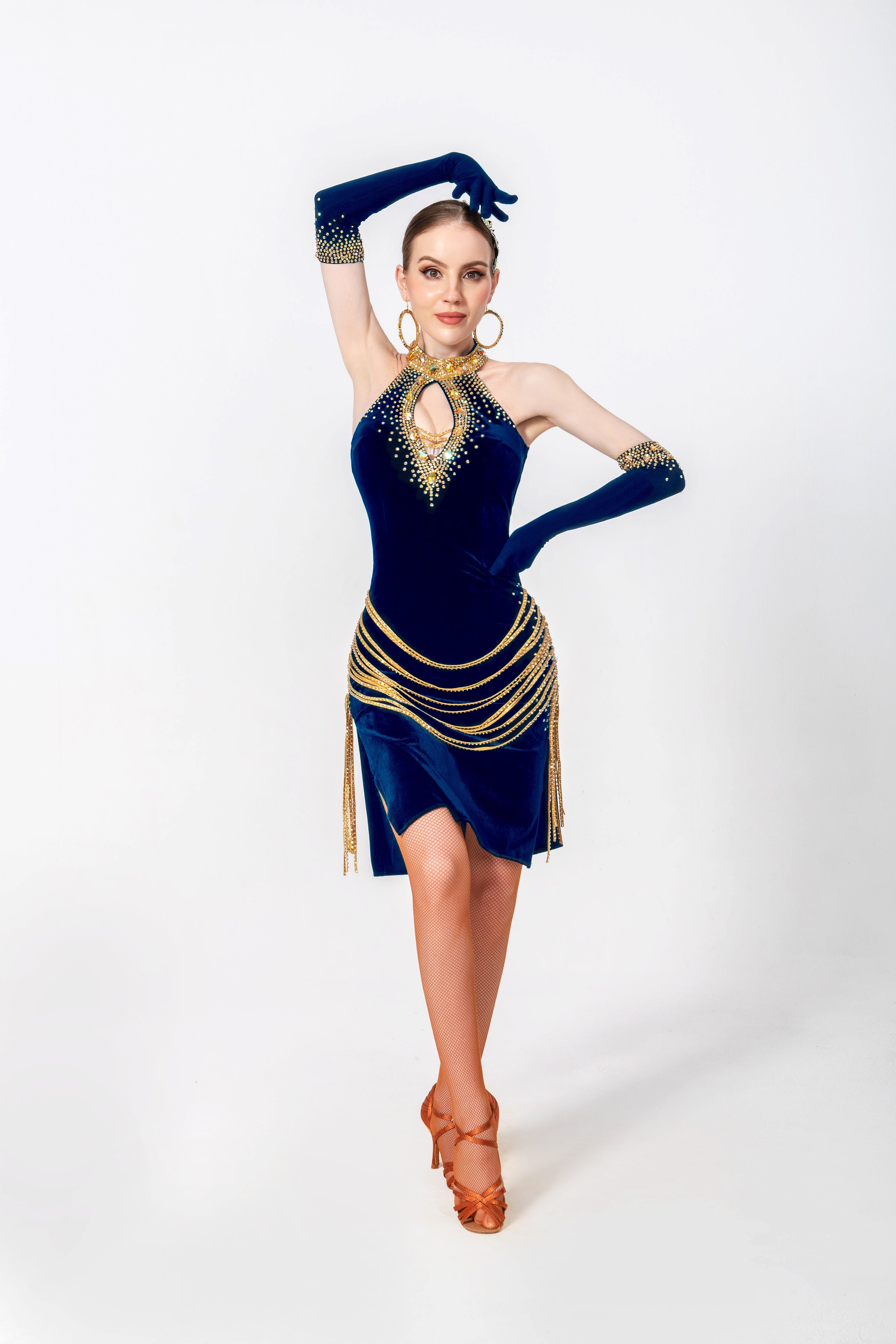 Stretch Velvet Crystallized Latin/Rhythm 