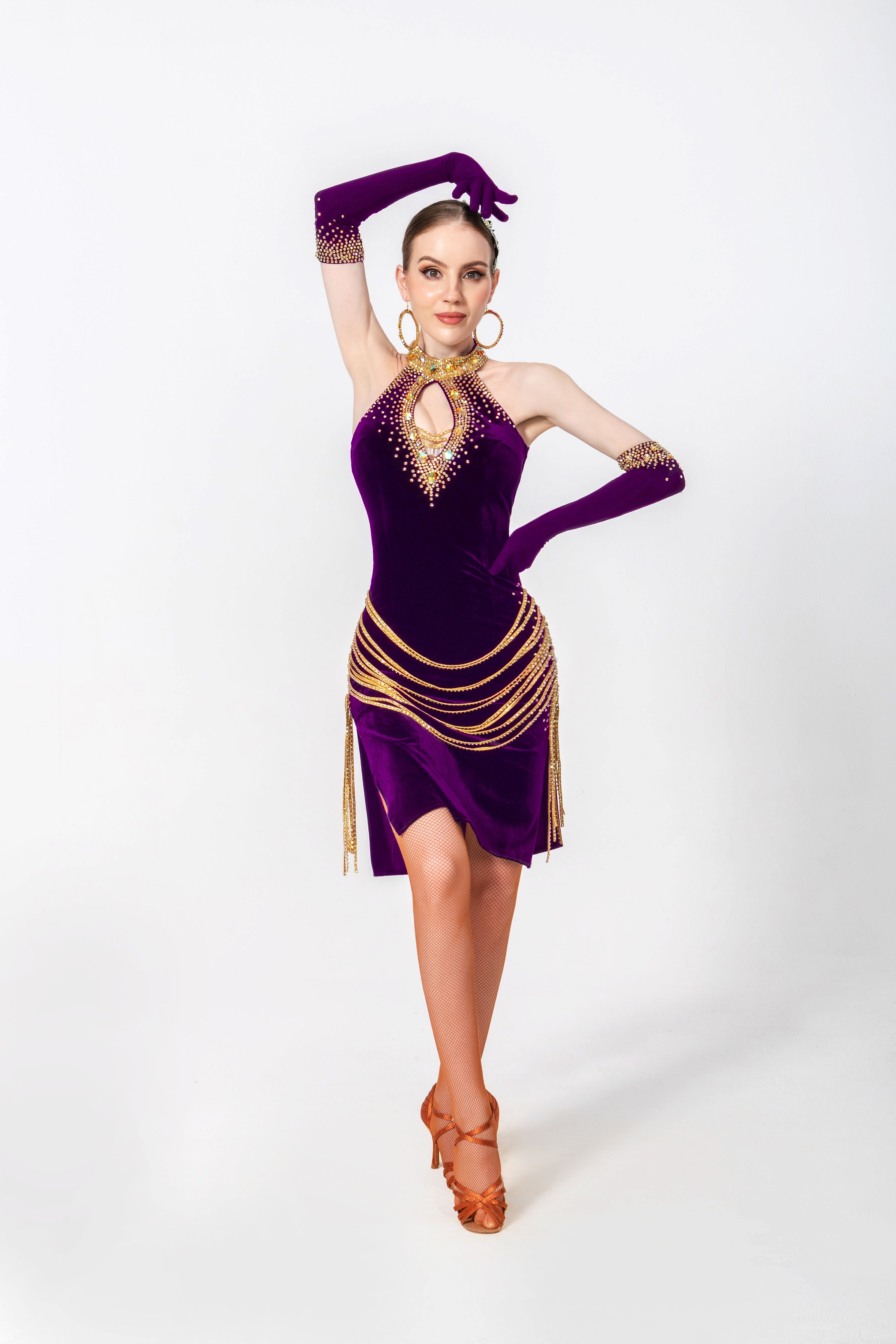 Stretch Velvet Crystallized Latin/Rhythm 