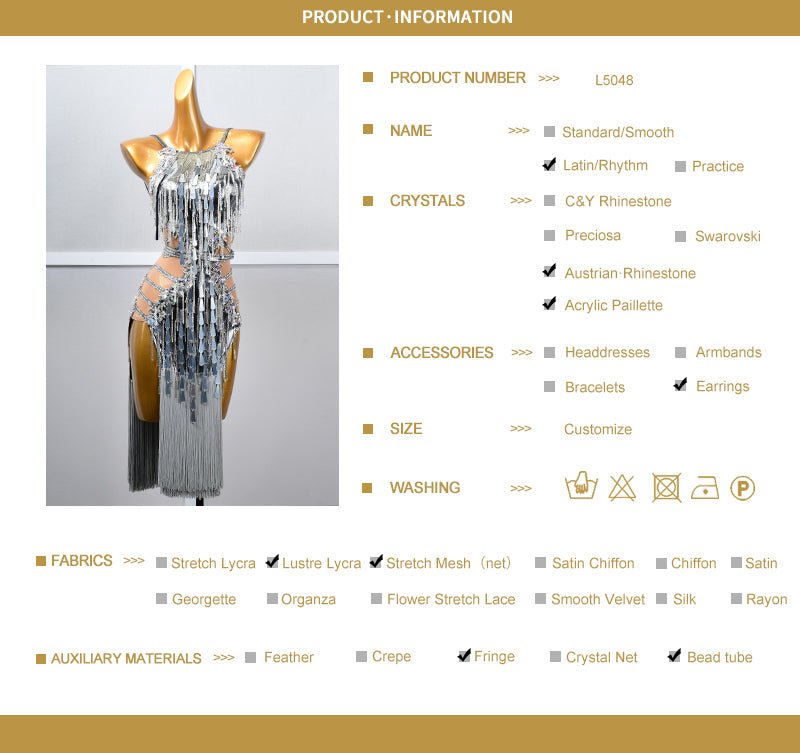 Lustre Paillette Latin Dress Latin/Rhythm 