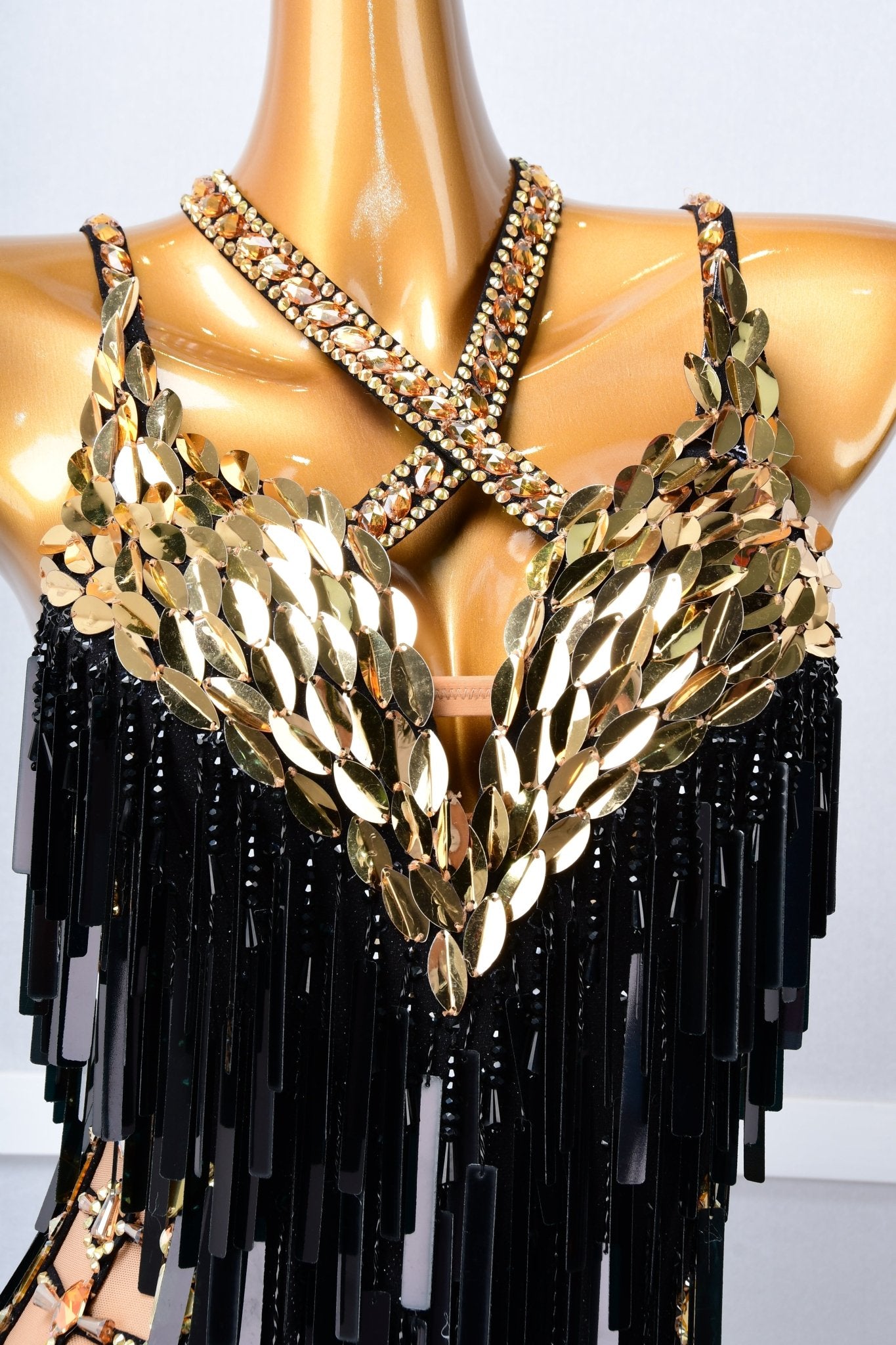 Paillette and Fringe Crystallized Latin Dress Latin/Rhythm 