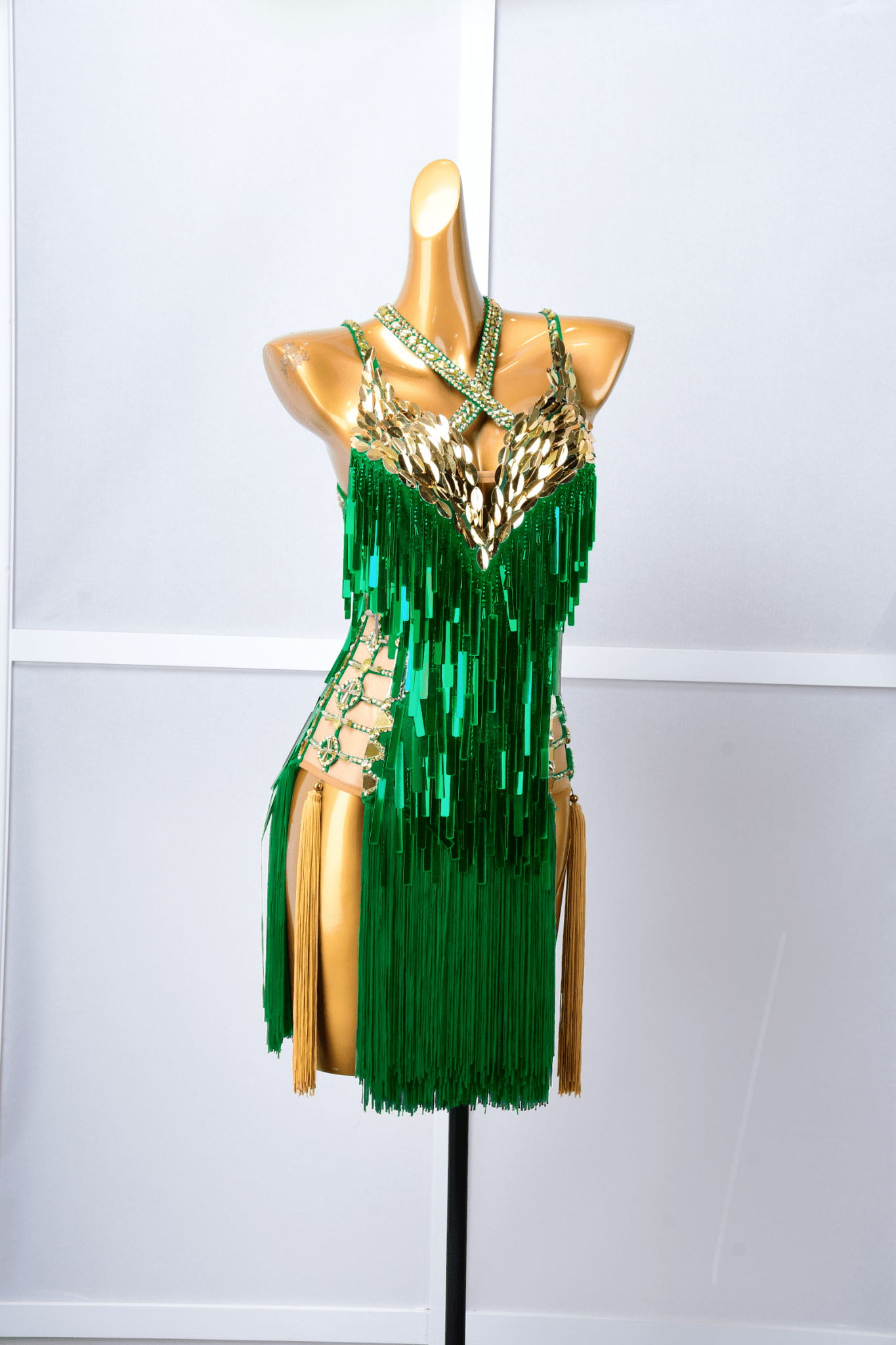 Paillette and Fringe Crystallized Latin Dress Latin/Rhythm 