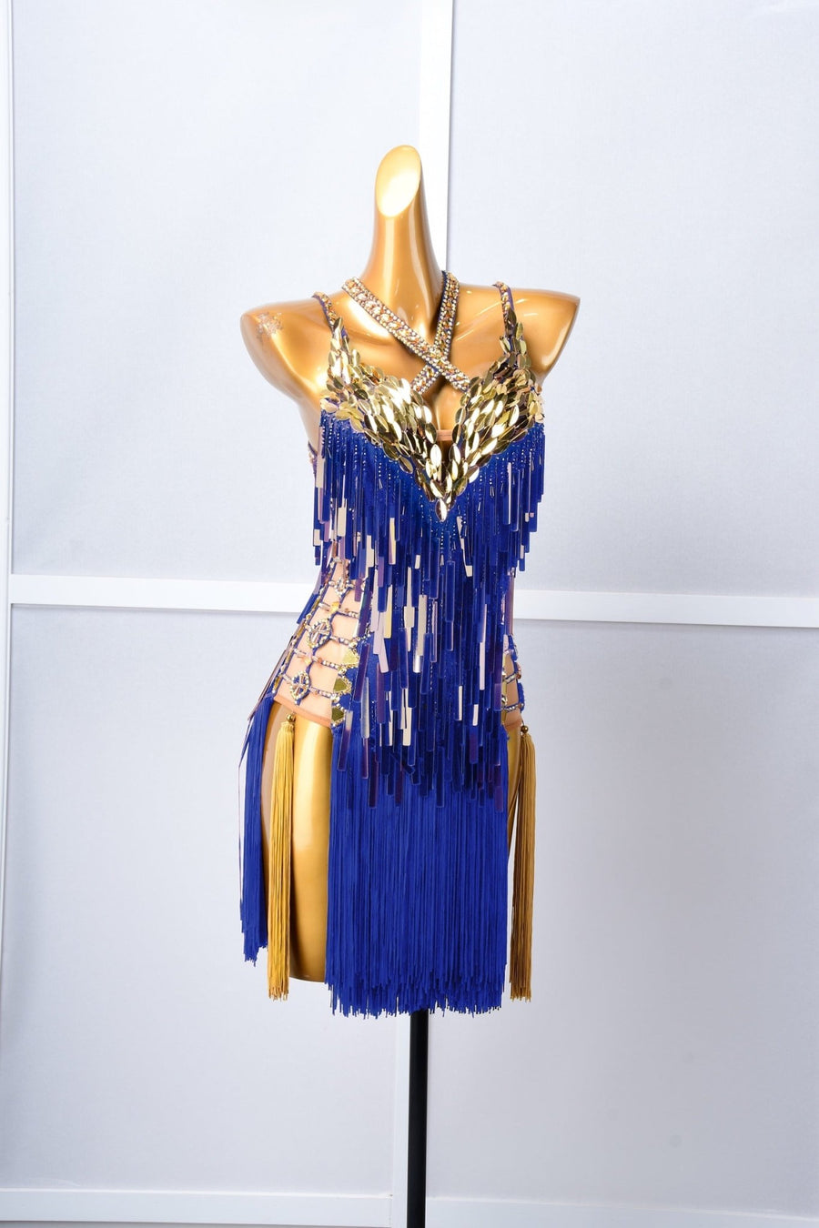 Paillette and Fringe Crystallized Latin Dress Latin/Rhythm #L6002 Custom / #L6002-05 Paillette and Fringe Crystallized Latin Dress Latin/Rhythm #L6002 Custom / #L6002-05