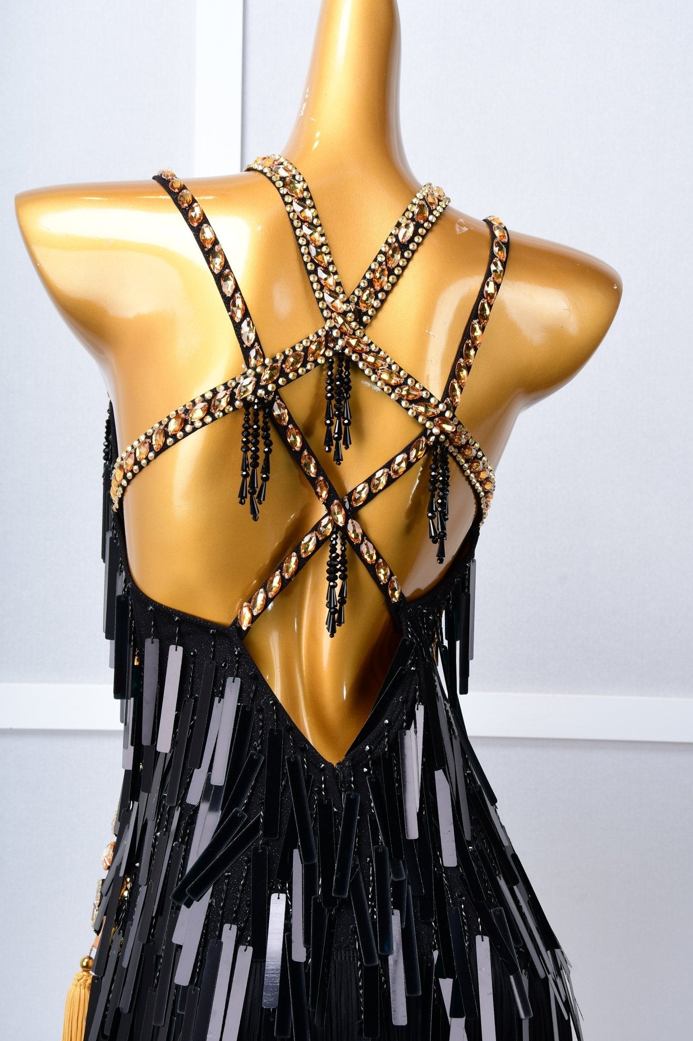 Paillette and Fringe Crystallized Latin Dress Latin/Rhythm 