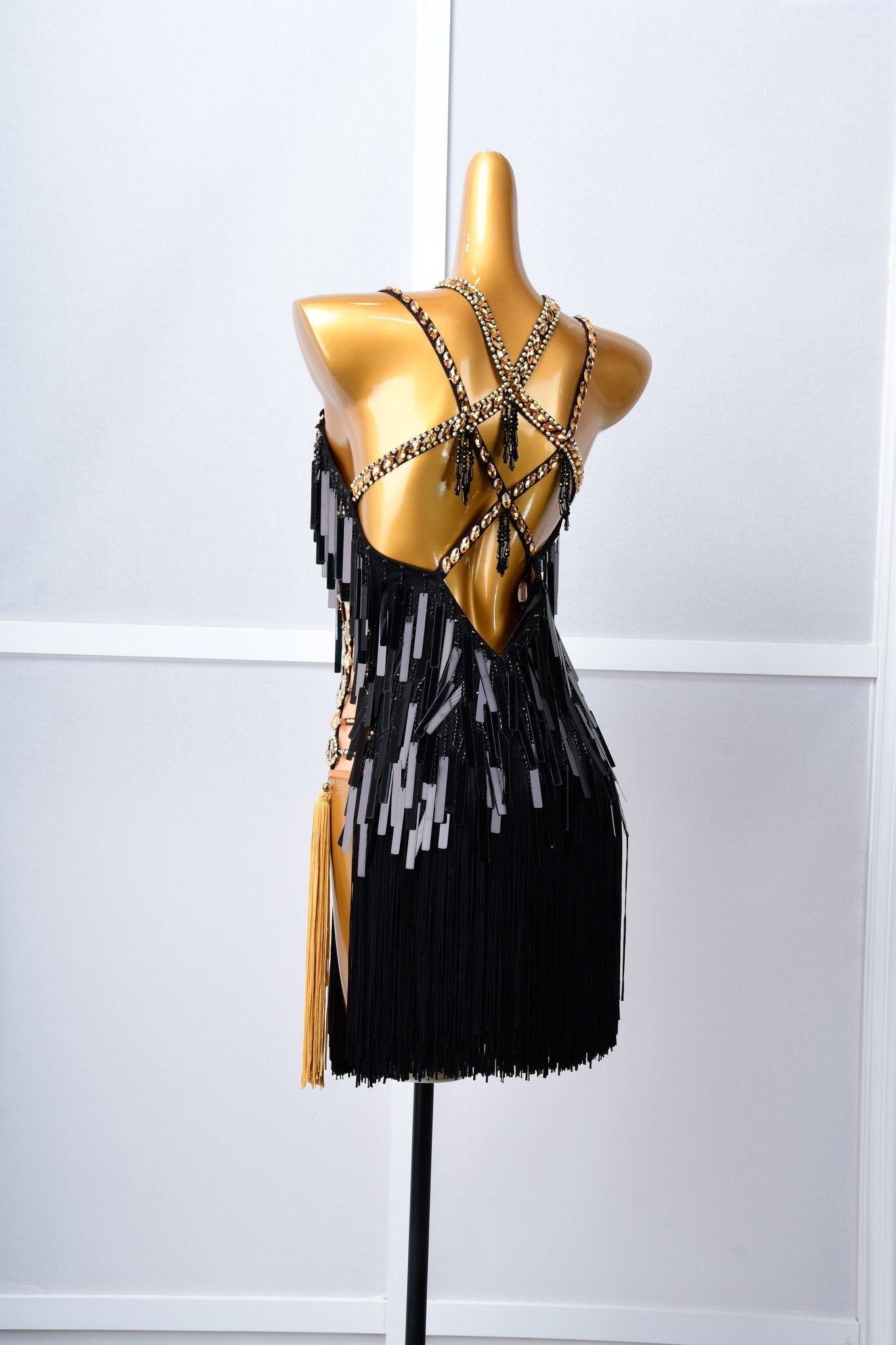 Paillette and Fringe Crystallized Latin Dress Latin/Rhythm 