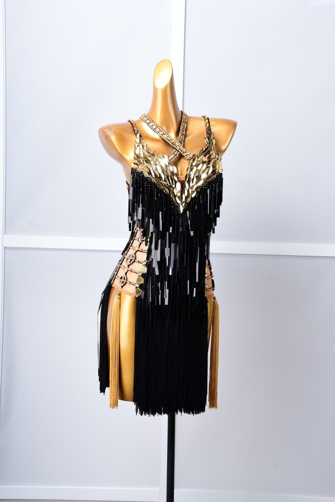 Paillette and Fringe Crystallized Latin Dress Latin/Rhythm 