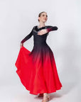 Contrast Color Crystallized Smooth Dress Standard/Smooth 