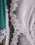 Long-sleeved Crystal Net Ballroom Dress Standard/Smooth 