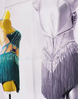 Crystallized Beads Fringe  Latin Dress Latin/Rhythm 