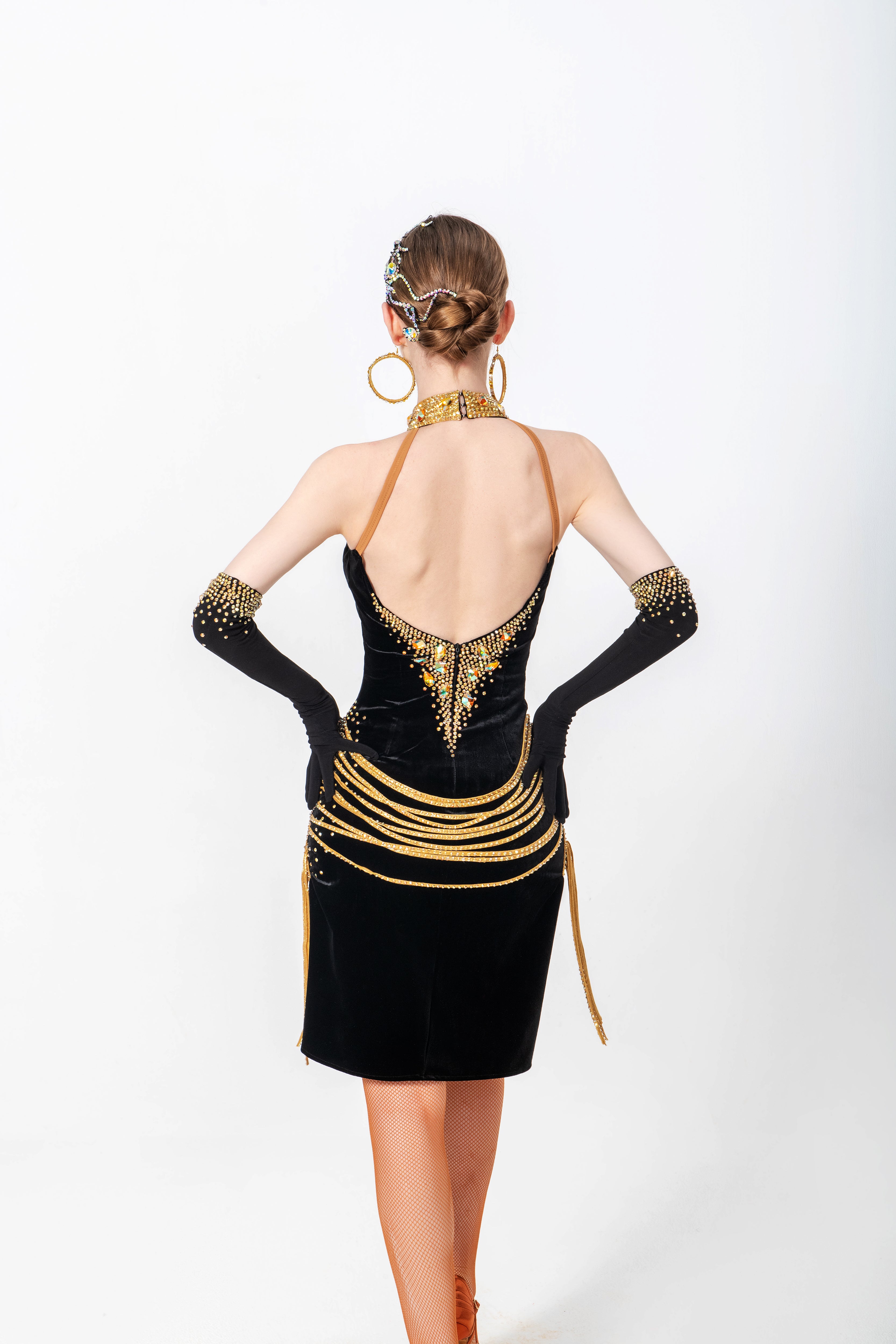 Stretch Velvet Crystallized Latin/Rhythm 